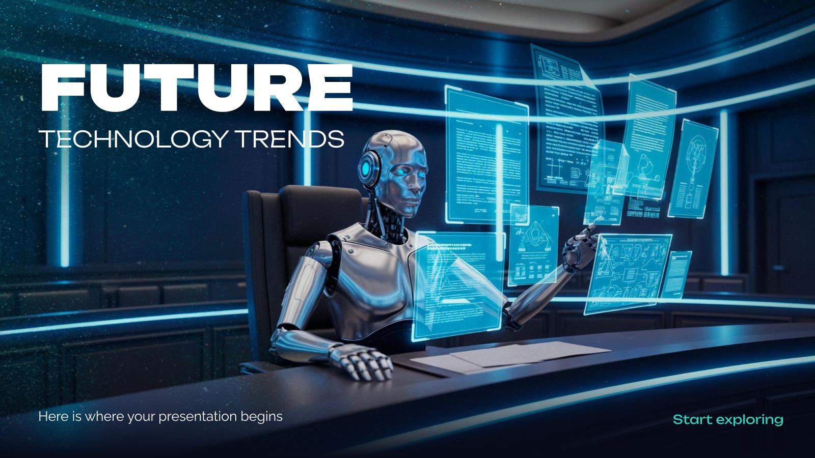 Tecnología futurista con IA